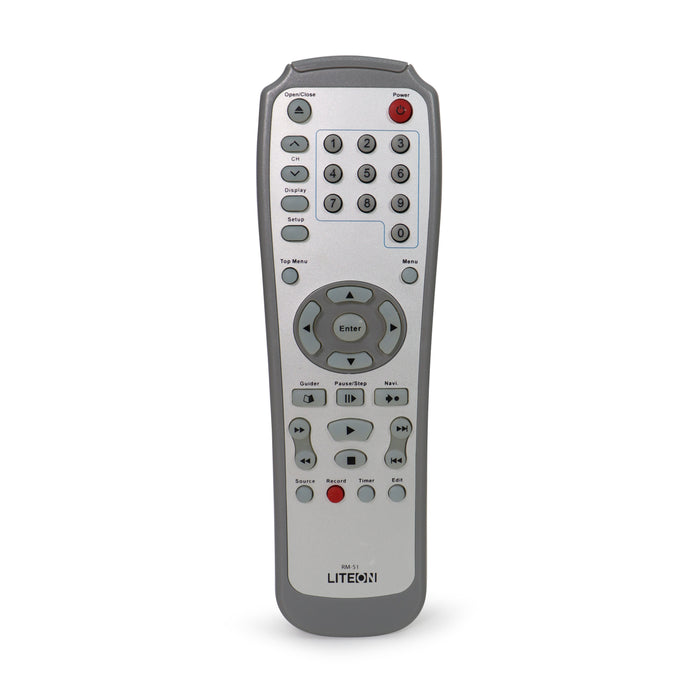 LiteOn RM-51 Remote Control for DVD Recorder LVW-5005 and More-Remote-SpenCertified-refurbished-vintage-electonics