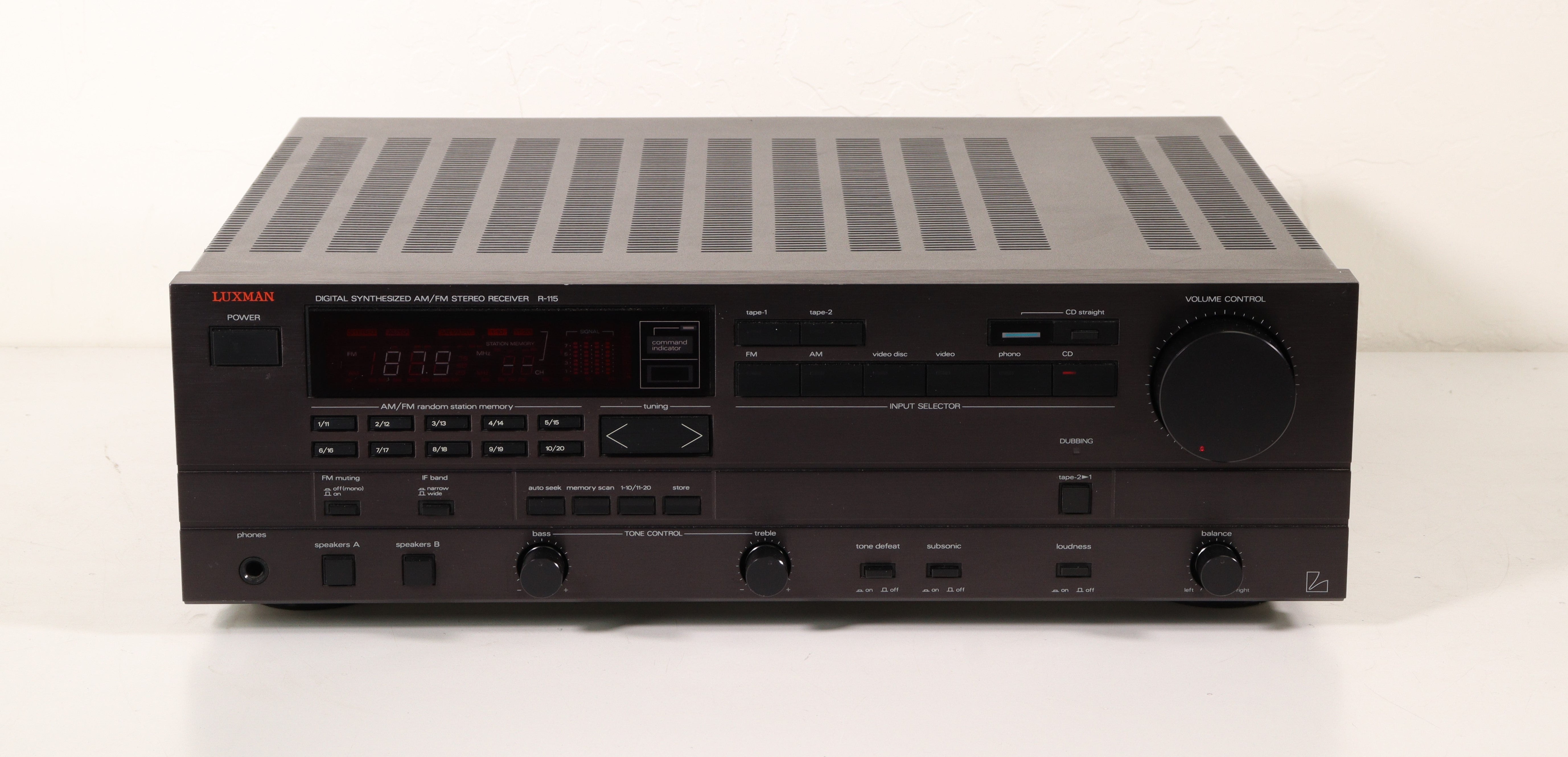 Luxman R-115 Digital Synthesized AM/FM Stereo Receiver — SpenCertified