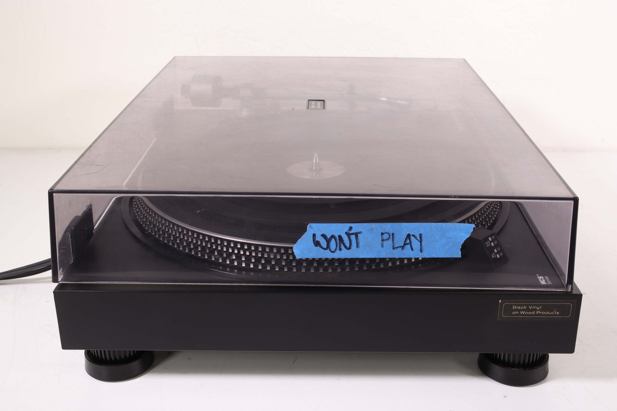 Mcs Led Digital Turntable MCS Modular Component Systems 6600 Direct Drive Turntable