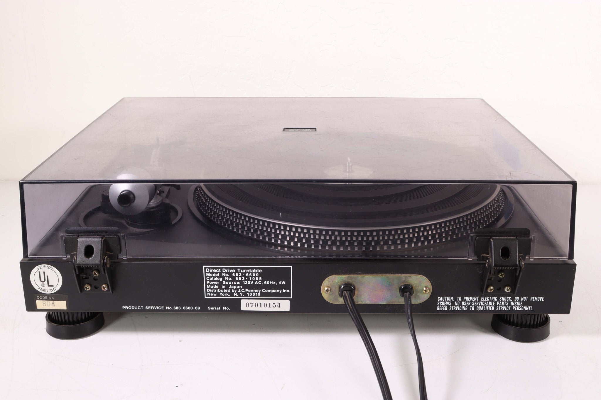 MCS Modular Component Systems 6600 Direct Drive Turntable