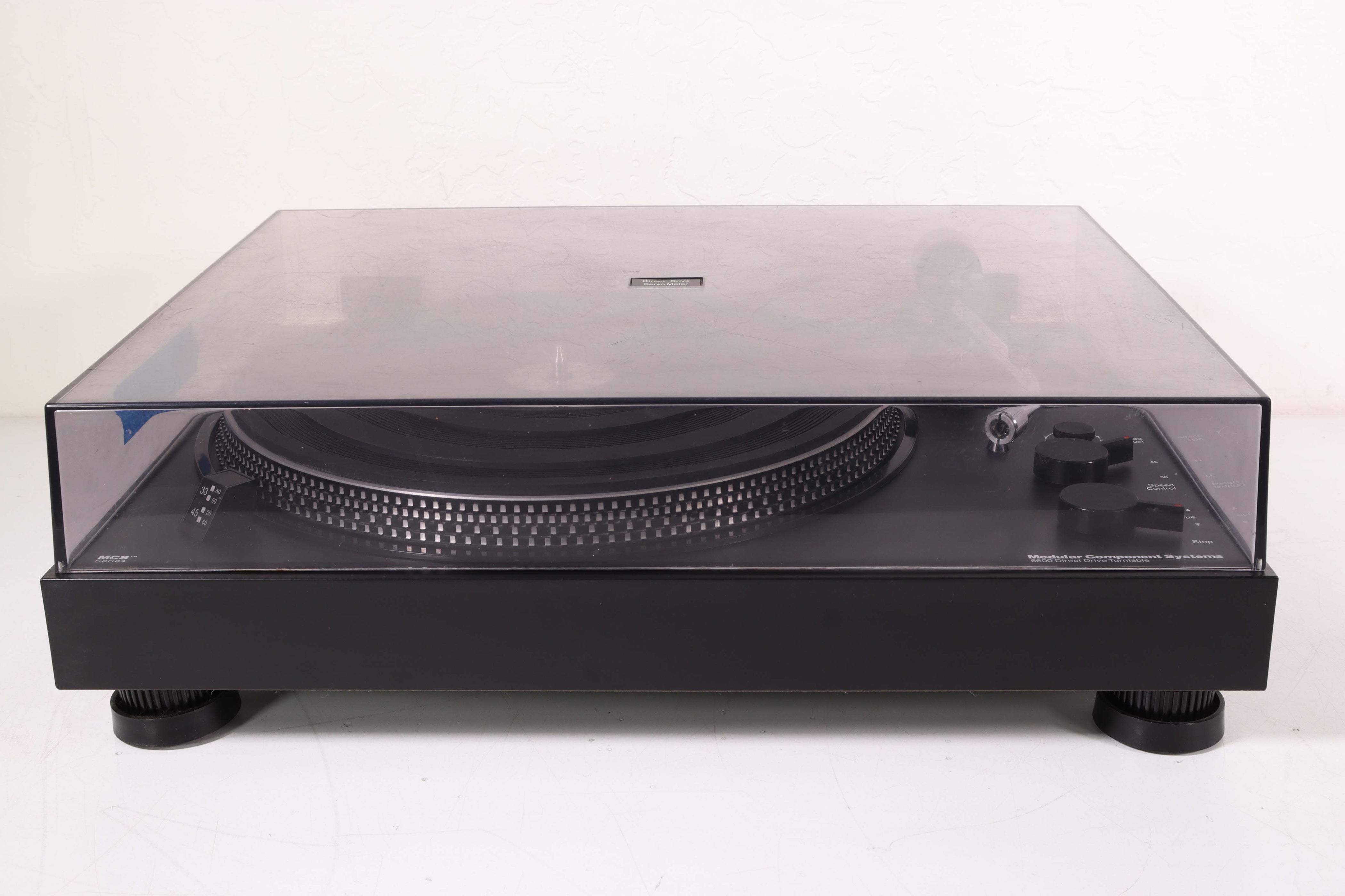 Mcs Led Digital Turntable MCS Modular Component Systems 6600 Direct Drive Turntable — SpenCertified