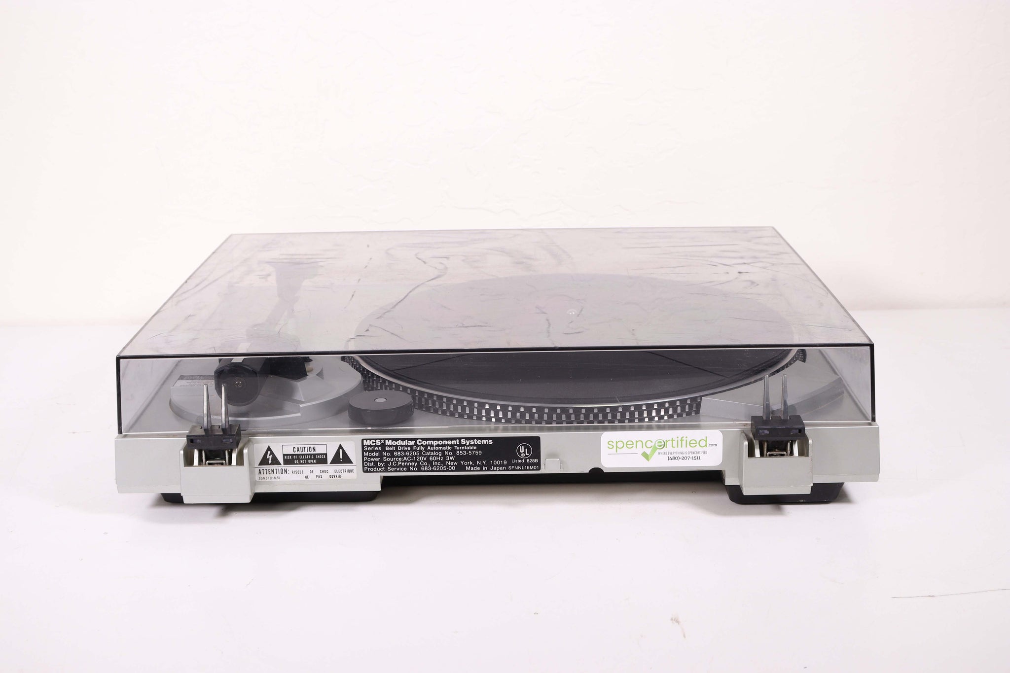 Mcs Led Digital Turntable MCS Series 6205 Belt Drive Fully Automatic Turntable