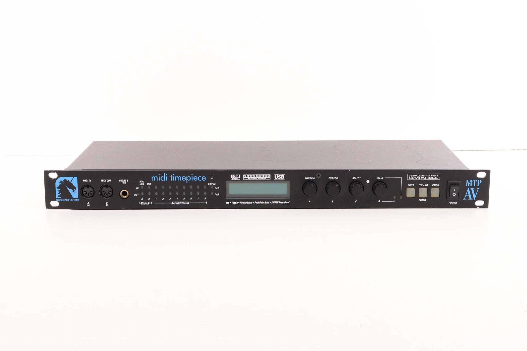 MOTU MIDI Timepiece MTP AV MIDI Interface 8-Output Midi Thru Box ...