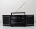 Magnavox AW 7790 Stereo Sound System Portable Dual Cassette Player Recorder Boombox EQ AM FM Radio