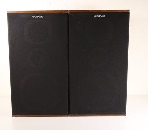 Magnavox Bookshelf Speaker Pair Large Brown-Speakers-SpenCertified-vintage-refurbished-electronics