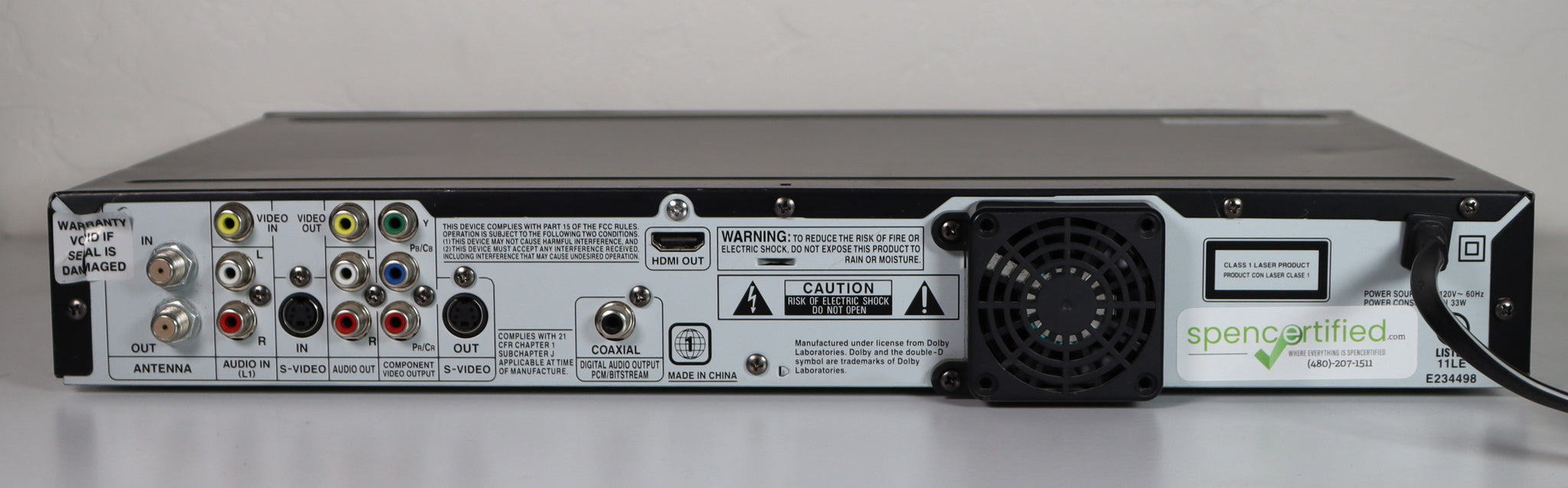 Magnavox MDR557H/F7 1 TB HDD DVD Recorder HDMI 1080P Digital Tuner