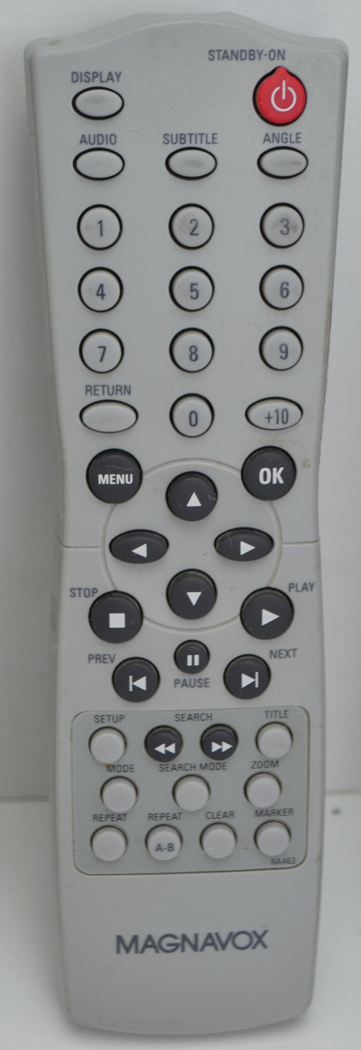 Magnavox NA463 DVD Remote Control MDV456/17 MDV45617 MDV11017 MDV110 ...