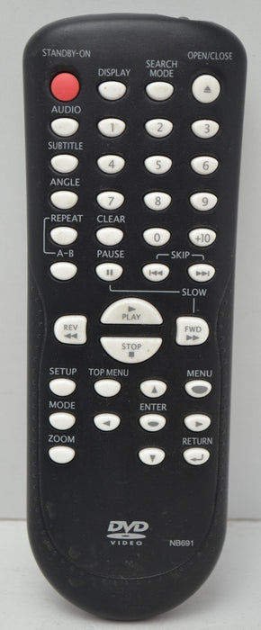 Magnavox NB091 Remote Control for DVD Player Model DP100MW8B and MDV2100-Remote-SpenCertified-refurbished-vintage-electonics