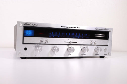 Marantz 2216 Home Stereo Receiver Vintage Silver w/ Blue Lights-Audio Amplifiers-SpenCertified-vintage-refurbished-electronics
