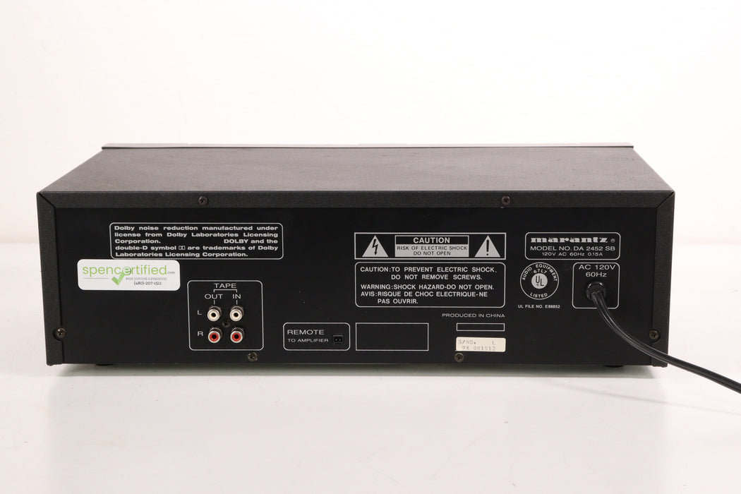Marantz 2452 SB Dual Cassette Deck Player Recorder Double System-Cassette Players & Recorders-SpenCertified-vintage-refurbished-electronics