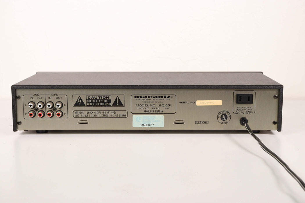 Marantz EQ551 Graphic Equalizer Spectrum Analyzer 10 Band-Equalizers-SpenCertified-vintage-refurbished-electronics