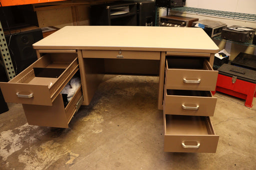 McDowell & Craig Tanker Desk Home Office Vintage Retro-Desks-SpenCertified-vintage-refurbished-electronics