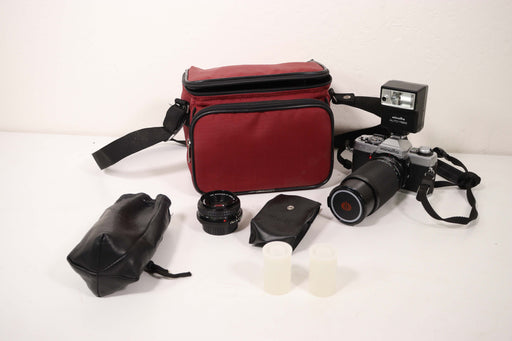 Minolta XG1 Vintage Film Camera Set With Case Flash and Zoom Lens-Cameras-SpenCertified-vintage-refurbished-electronics