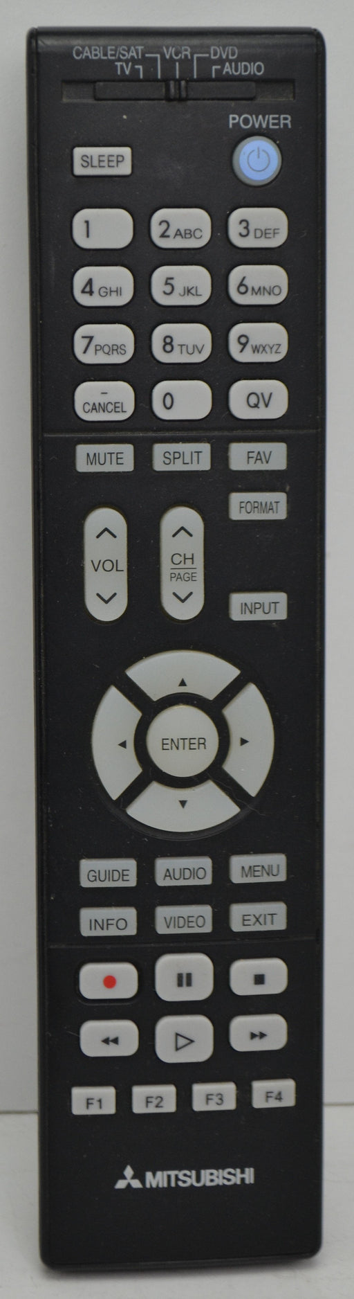 Mitsubishi Cable / TV / DVD / VCR / SAT Remote Control-Remote-SpenCertified-refurbished-vintage-electonics