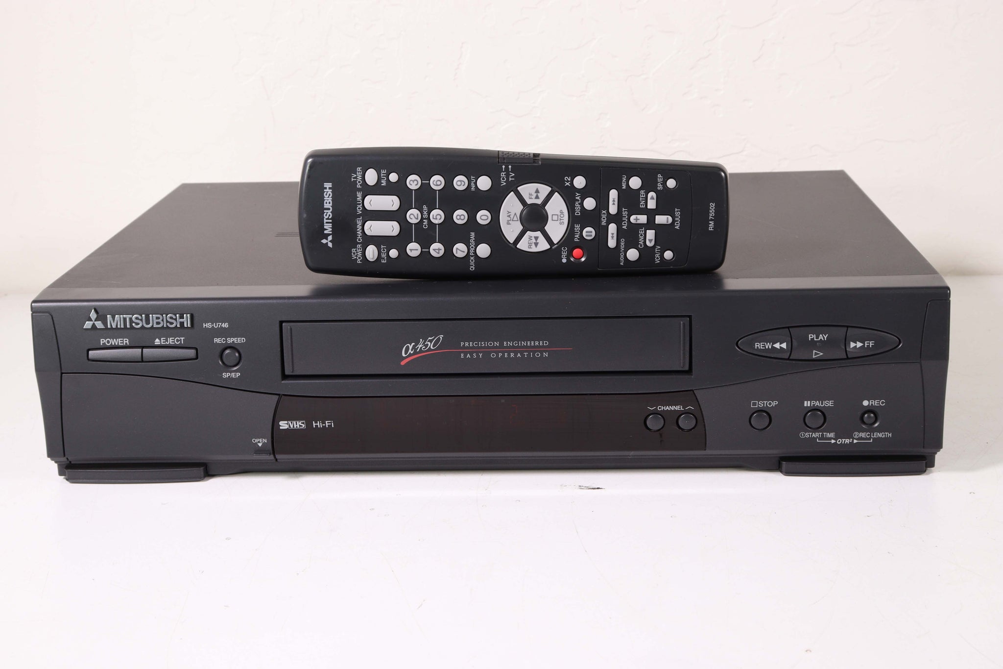 Mitsubishi HS-U746 SVHS Super VHS Player VCR Video Cassette 