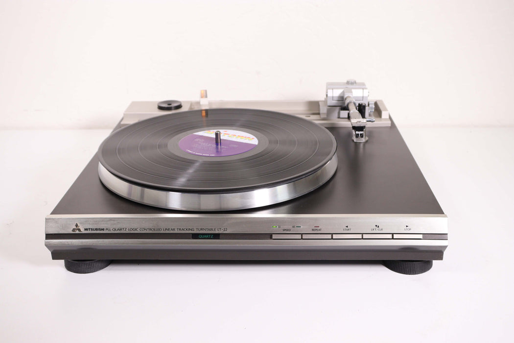 Mitsubishi LT-22 PLL Quartz Logic Controlled Linear Tracking Turntable-Turntables & Record Players-SpenCertified-vintage-refurbished-electronics