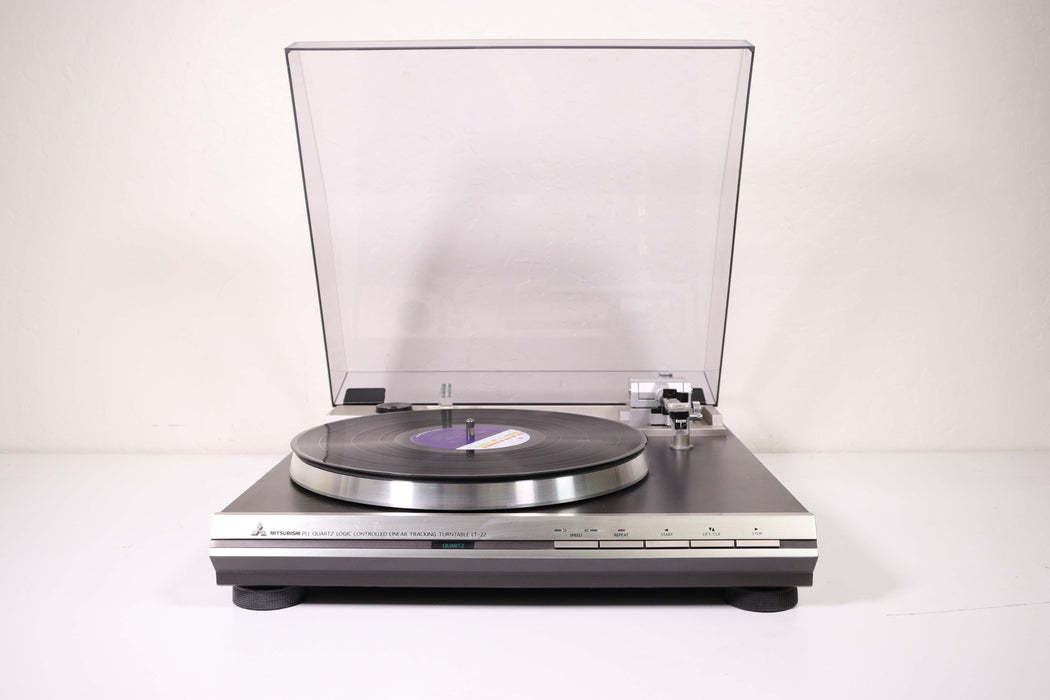 Mitsubishi LT-22 PLL Quartz Logic Controlled Linear Tracking Turntable-Turntables & Record Players-SpenCertified-vintage-refurbished-electronics