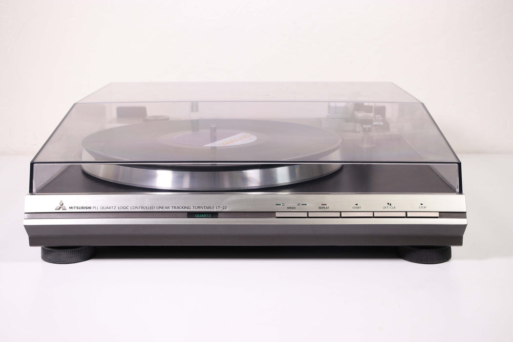 Mitsubishi LT-22 PLL Quartz Logic Controlled Linear Tracking Turntable-Turntables & Record Players-SpenCertified-vintage-refurbished-electronics