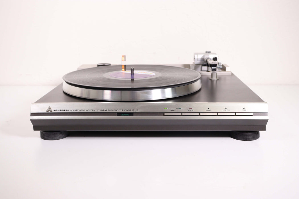 Mitsubishi LT-22 PLL Quartz Logic Controlled Linear Tracking Turntable-Turntables & Record Players-SpenCertified-vintage-refurbished-electronics