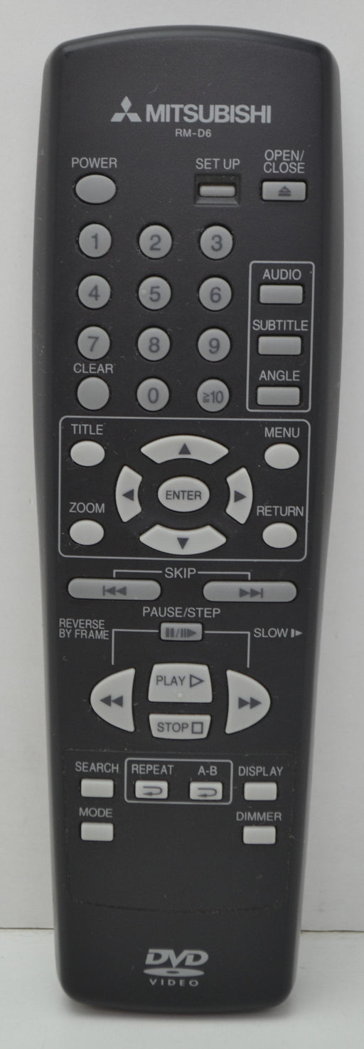Mitsubishi RM-D6 DVD Player Remote Control for Model DD-4030 and More-Remote-SpenCertified-refurbished-vintage-electonics