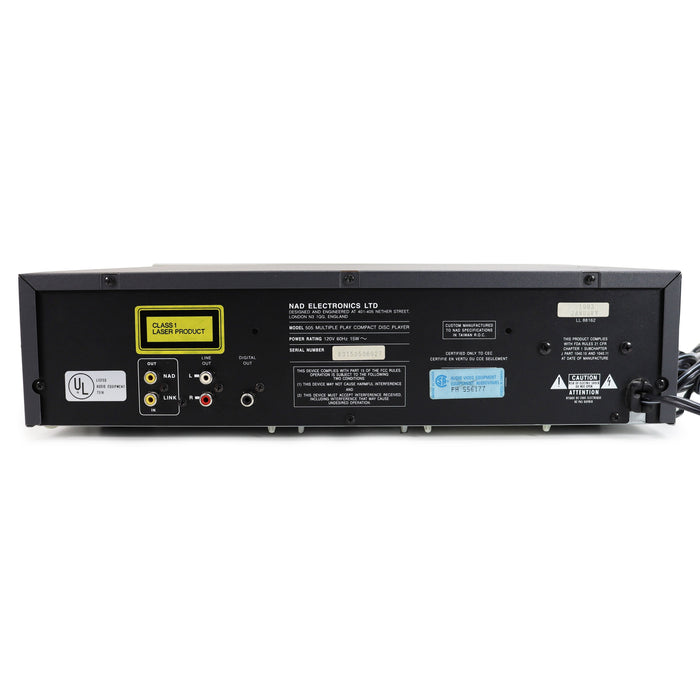 NAD 505 Multiple Play 5 Disc Compact Disc Player-Electronics-SpenCertified-refurbished-vintage-electonics