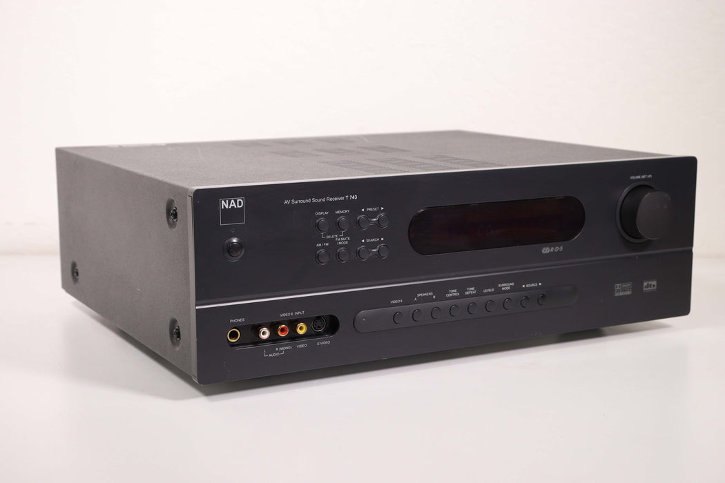 NAD AV Surround Sound Receiver T 743 Amplifier Home Audio System-Audio & Video Receivers-SpenCertified-vintage-refurbished-electronics