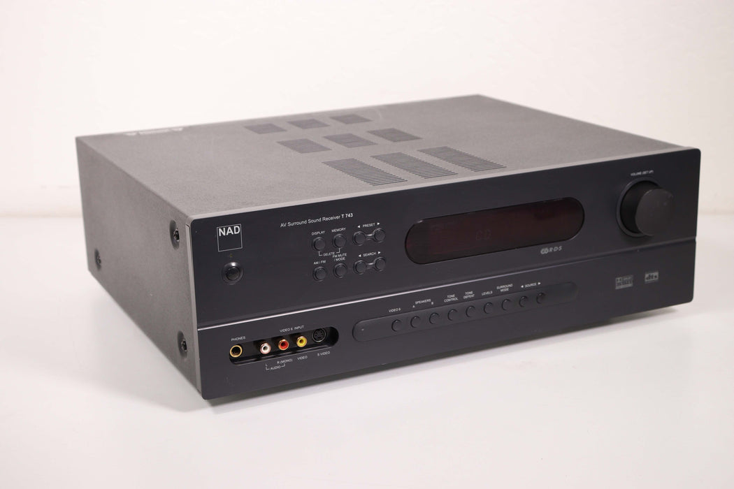 NAD AV Surround Sound Receiver T 743 Amplifier Home Audio System-Audio & Video Receivers-SpenCertified-vintage-refurbished-electronics