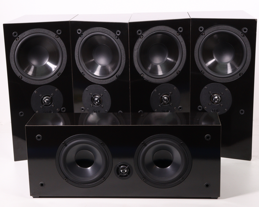 NHT Model 1.5 Small Piano Black Speaker/Center Set-Speakers-SpenCertified-vintage-refurbished-electronics