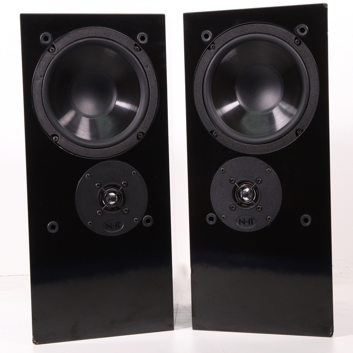 NHT Model 1.5 Small Piano Black Speaker/Center Set-Speakers-SpenCertified-Pair-vintage-refurbished-electronics