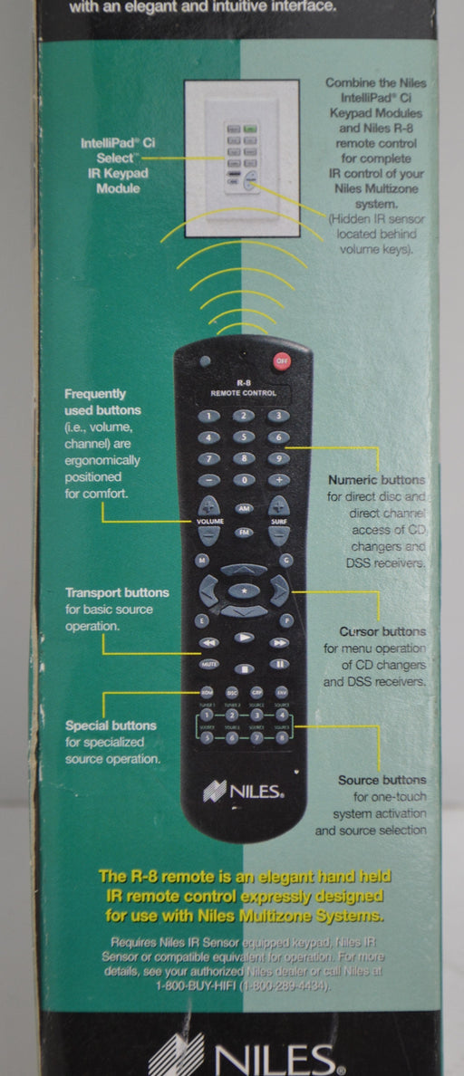 NILES - R-8 One Touch - G050403 3425B01 - Home Theater System - Remote Control-Remote-SpenCertified-refurbished-vintage-electonics