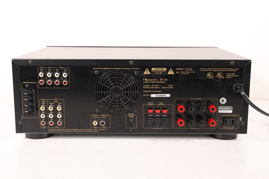 Nakamichi AV-3s Receiver Audio/Video AM/FM Radio-Audio & Video Receivers-SpenCertified-vintage-refurbished-electronics