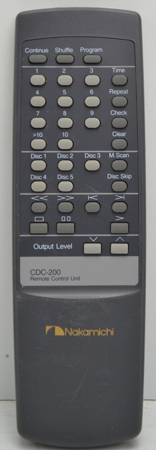 Nakamichi - CDC-200 - Remote Control Unit - 5 Disc CD Changer-Remote-SpenCertified-refurbished-vintage-electonics