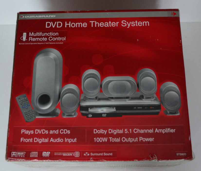 New Durabrand STS92D DVD Home Theater System Player