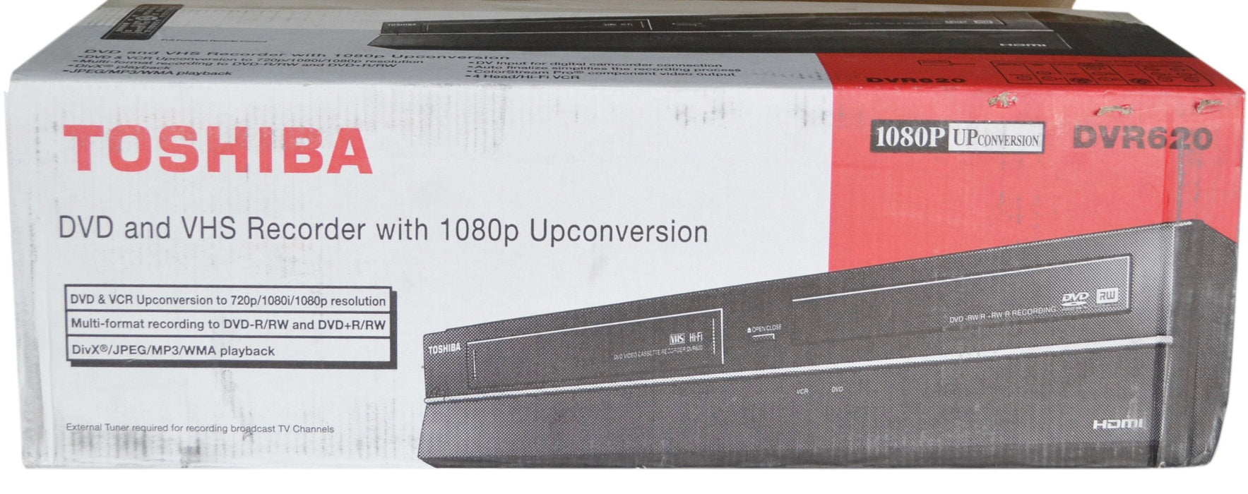 New Toshiba DVR620 VHS to DVD Converter and VHS Player with 1080p HDMI Upconversion-Electronics-SpenCertified-refurbished-vintage-electonics