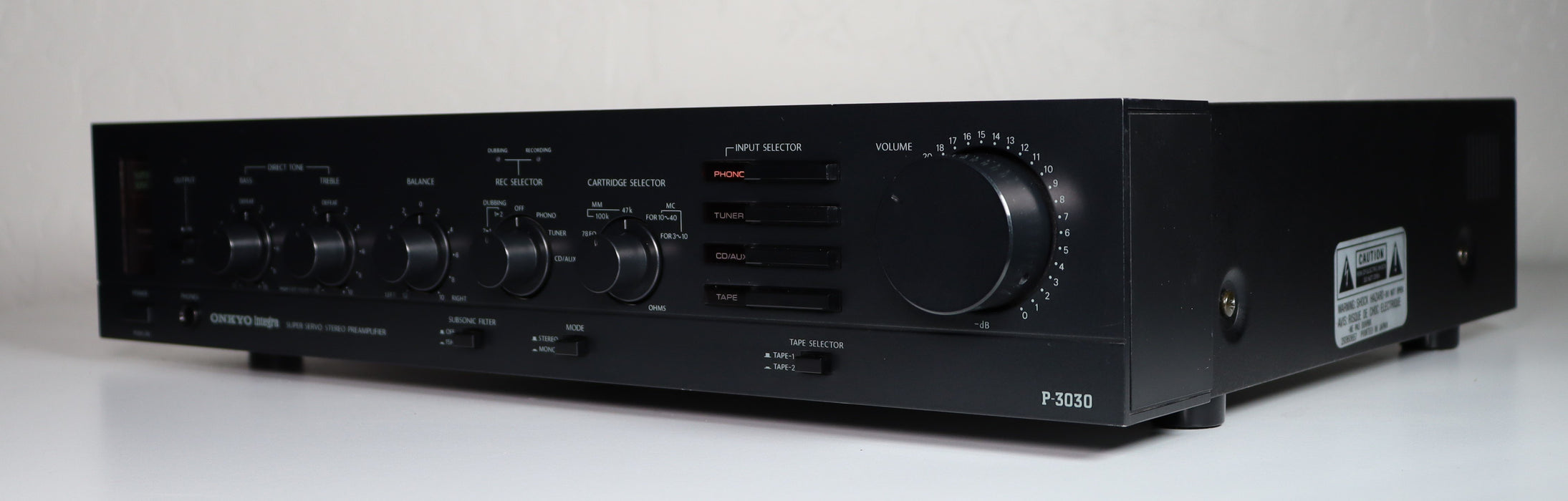 ONKYO Integra Super Servo Stereo Preamplifier Preamp P 3030-Phono Preamps-SpenCertified-vintage-refurbished-electronics