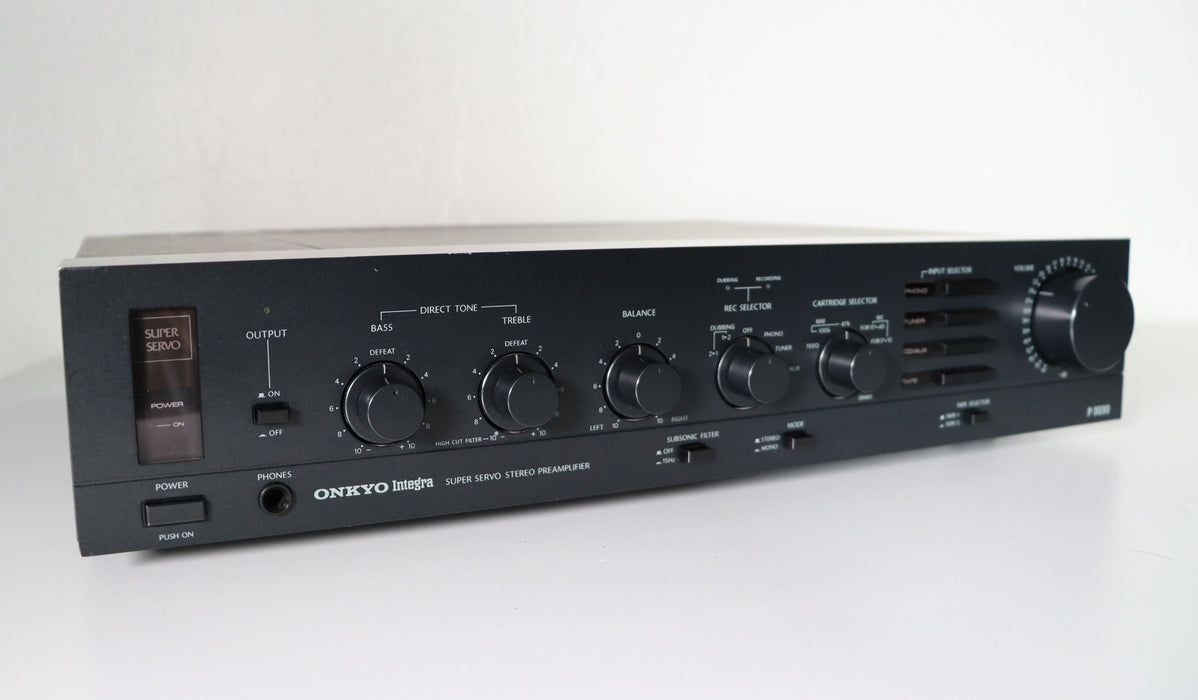 ONKYO Integra Super Servo Stereo Preamplifier Preamp P 3030-Phono Preamps-SpenCertified-vintage-refurbished-electronics