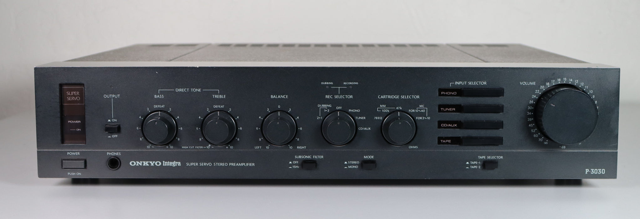 ONKYO Integra Super Servo Stereo Preamplifier Preamp P 3030-Phono Preamps-SpenCertified-vintage-refurbished-electronics