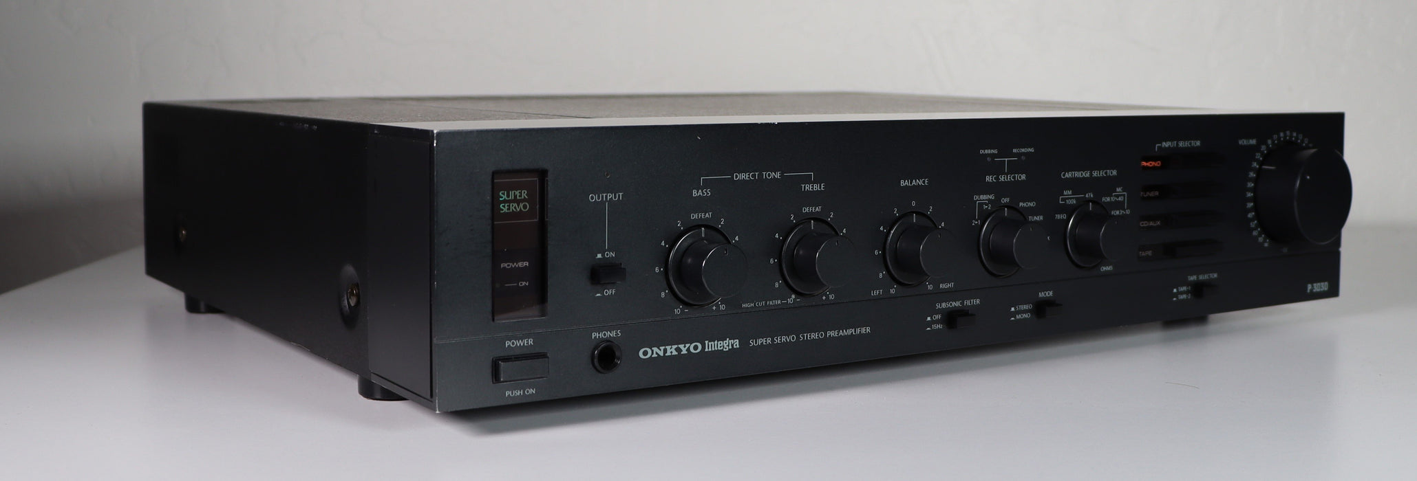 ONKYO Integra Super Servo Stereo Preamplifier Preamp P 3030-Phono Preamps-SpenCertified-vintage-refurbished-electronics