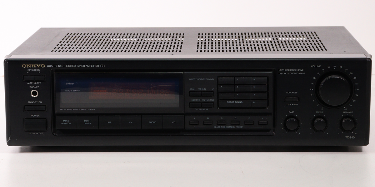 ONKYO TX-910 Quartz Synthesized Tuner Amplifier R1 AM/FM Phono 4