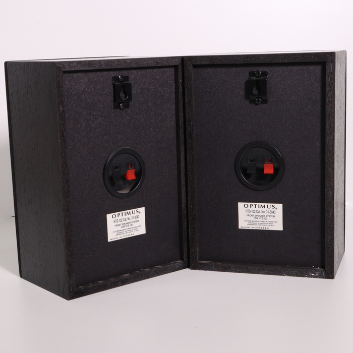 OPTIMUS HTS-102 Front Speakers Passive (Black)-Speakers-SpenCertified-vintage-refurbished-electronics