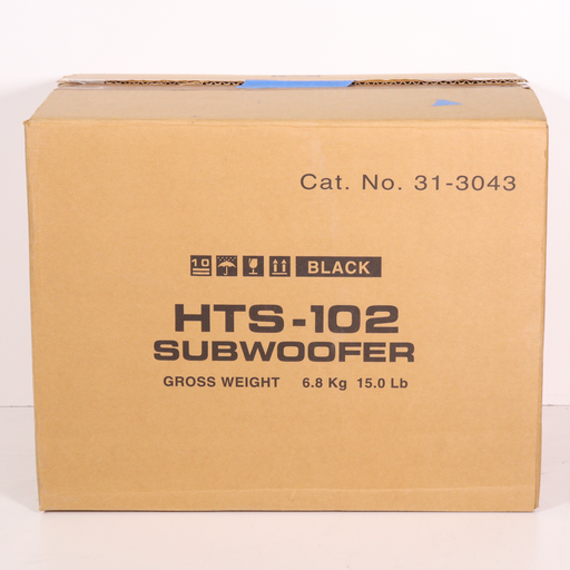 OPTIMUS HTS-102 Subwoofer Speaker Passive (Black)-Speakers-SpenCertified-vintage-refurbished-electronics