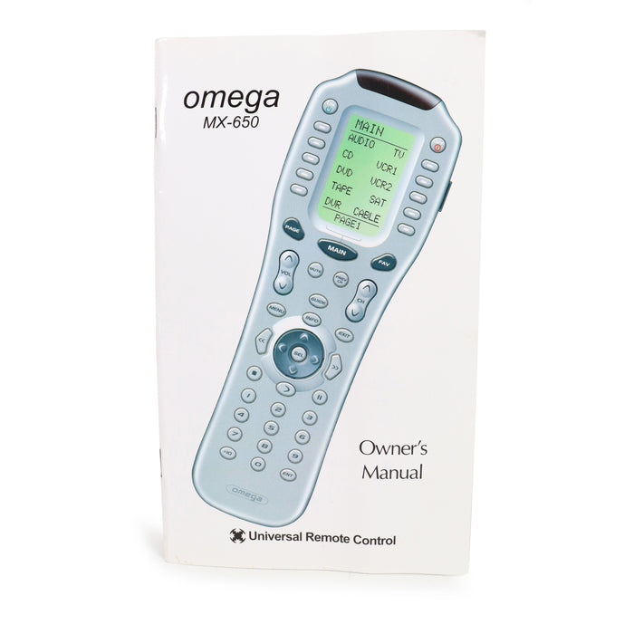 Omega MX-650 Universal Remote With Digital Display-Remote-SpenCertified-refurbished-vintage-electonics