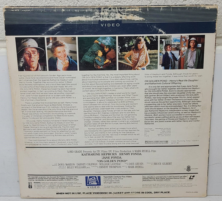 On Golden Pond LaserDisc Movie-Electronics-SpenCertified-refurbished-vintage-electonics