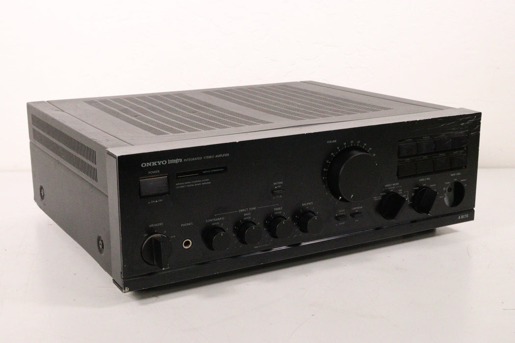 Onkyo A-8170 Stereo Amplifier Integra (AS IS)-Audio Amplifiers-SpenCertified-vintage-refurbished-electronics