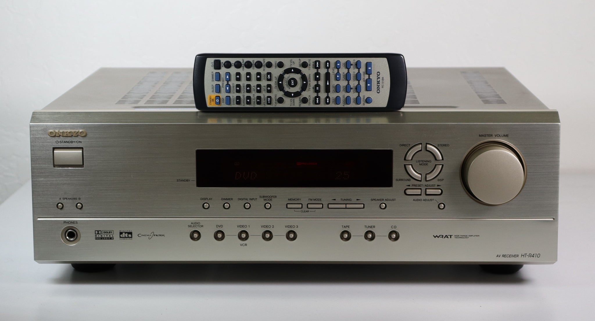 Onkyo HT-R410 AV Receiver Home Theater System 5.1 Channel Stereo Gold