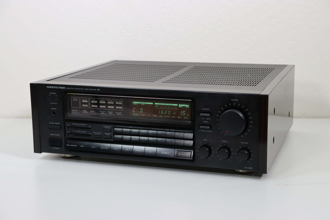 Onkyo Integra TX-890 Computer Controlled Tuner Amplifier Home Stereo Receiver (Classy and Cool Look)-Audio & Video Receivers-SpenCertified-vintage-refurbished-electronics