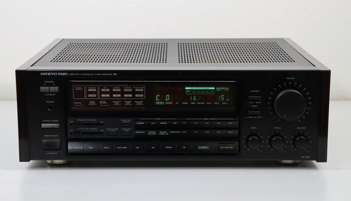 Onkyo Integra TX-890 Computer Controlled Tuner Amplifier Home Stereo Receiver (Classy and Cool Look)-Audio & Video Receivers-SpenCertified-vintage-refurbished-electronics