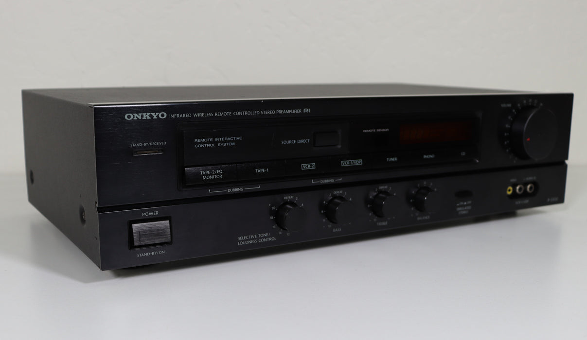 Onkyo P-3300 Stereo Preamplifier R1-Phono Preamps-SpenCertified-vintage-refurbished-electronics