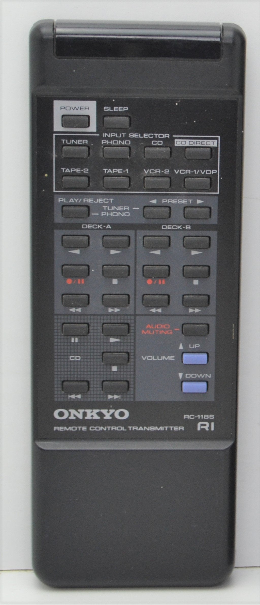 Onkyo RC-118S Remote Control for TX-850 Audio Video Receiver – OEM ...
