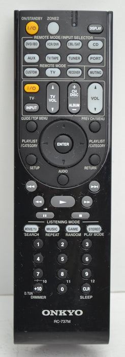 Onkyo RC-737M Remote Control for Audio/Video Receiver TX-SR577 and More-Remote-SpenCertified-refurbished-vintage-electonics